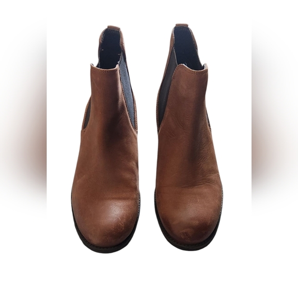 Brown Leather Ankle Boots - Picture 2 of 5